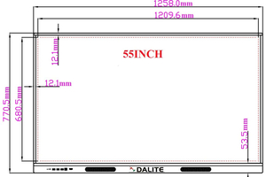 Màn Hình Tương tác Thông Minh 55 inch Dalite DA55LED