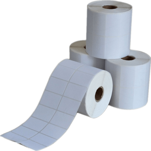 DECAL MÃ VẠCH 2 TEM KHỔ (35×22) MM, ĐỘ DÀI 30M
