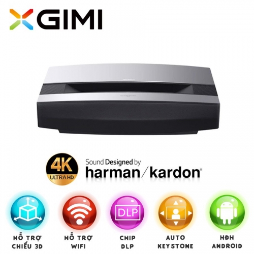 Máy chiếu thông minh Laser XGIMI AURA 4K UHD DLP 3D / 2400Ansi Lumens / Android 10