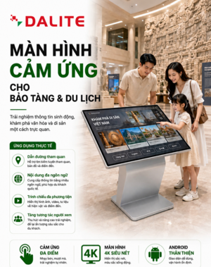 Màn hình quảng cáo 55 inch 4k Dalite A55IR-T ( có cảm ứng )